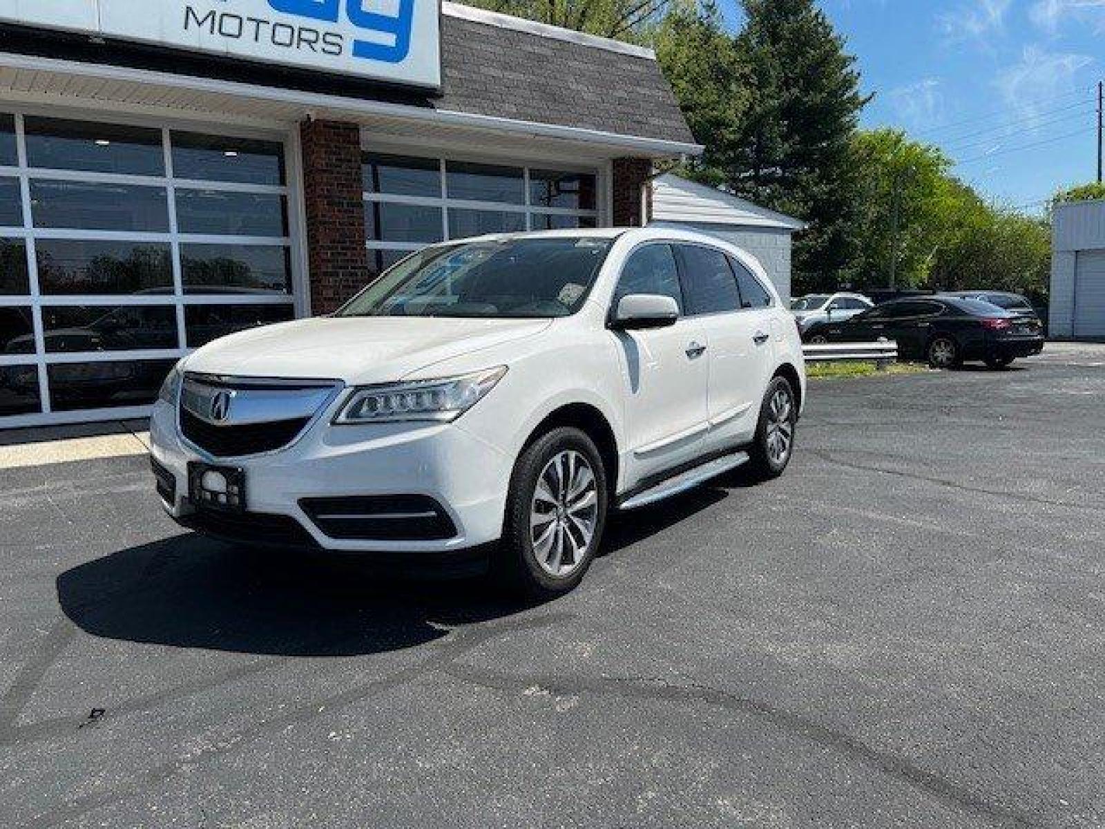 2014 White /Gray Acura MDX (5FRYD4H45EB) with an 3.5l V6 DI Sohc 3.5l engine, Auto transmission, located at 4163 Bardstown Rd, Louisville, KY, 40218, (502) 266-7677, 38.189991, -85.642418 - Photo #1