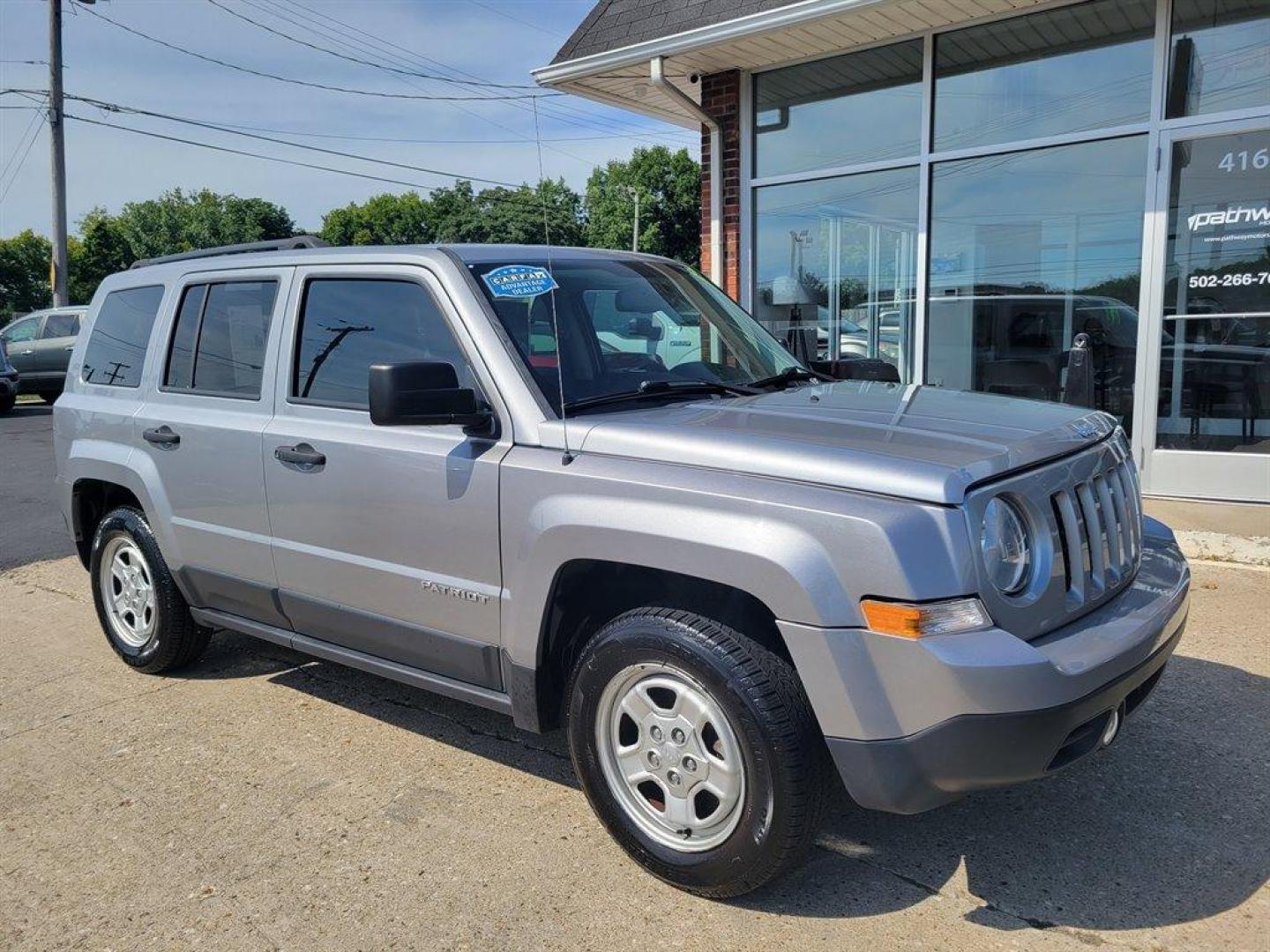 2017 Silver /Black Jeep Patriot (1C4NJPBA5HD) with an 2.0l I-4 SFI Dohc 2.0l engine, Auto transmission, located at 4163 Bardstown Rd, Louisville, KY, 40218, (502) 266-7677, 38.189991, -85.642418 - We're just going to get this out of the way right now: Time has not been kind to the Jeep Patriot. It debuted for the 2007 model year and has carried on without a full redesign ever since. A decade later, the 2017 Patriot's plasticky interior, rough ride quality and intrusive road noise are throwbac - Photo#2