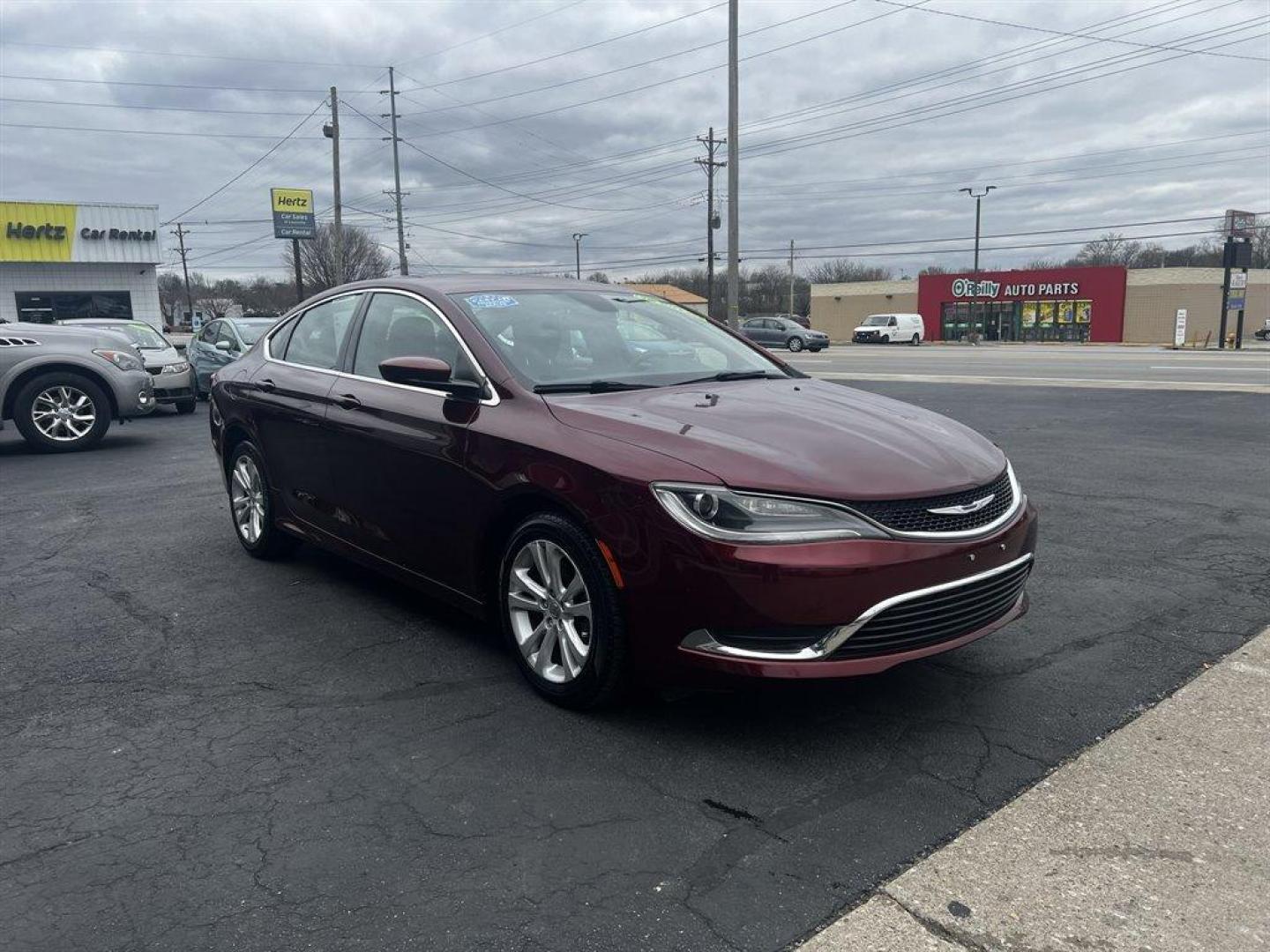 2015 Maroon /Black Chrysler 200 (1C3CCCAB6FN) with an 2.4l I-4 Smpi Dohc VVT 2. engine, Auto transmission, located at 4163 Bardstown Rd, Louisville, KY, 40218, (502) 266-7677, 38.189991, -85.642418 - Photo#2