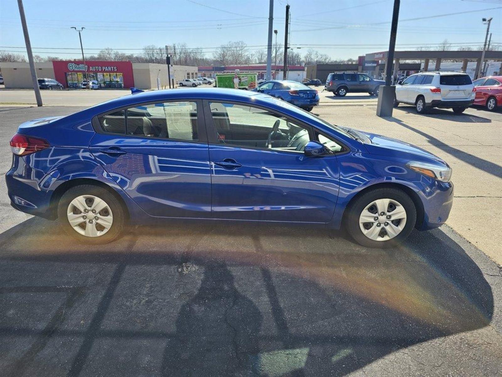 2017 Blue /Gray Kia Forte (3KPFK4A75HE) with an 2.0l I-4 MPI Dohc 2.0l engine, Auto transmission, located at 4163 Bardstown Rd, Louisville, KY, 40218, (502) 266-7677, 38.189991, -85.642418 - 2017 Kia Forte LX. Come see this Kentucky blue beauty. Great looking vehicle with lots of options. - Photo #3
