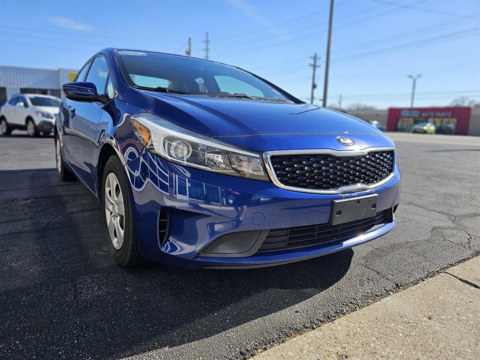 2017 Blue /Gray Kia Forte (3KPFK4A75HE) with an 2.0l I-4 MPI Dohc 2.0l engine, Auto transmission, located at 4163 Bardstown Rd, Louisville, KY, 40218, (502) 266-7677, 38.189991, -85.642418 - 2017 Kia Forte LX. Come see this Kentucky blue beauty. Great looking vehicle with lots of options. - Photo #2