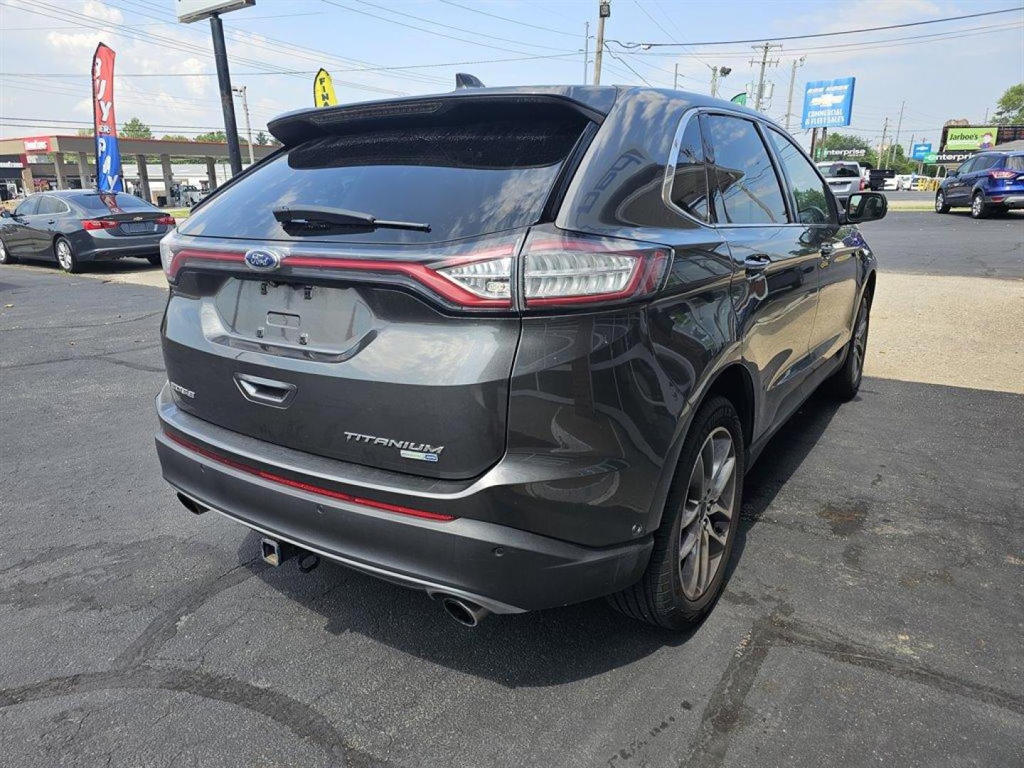 2016 Gray /Gray Ford Edge (2FMPK4K98GB) with an 2.0l I-4 DI Ecoboost 2.0l engine, Auto transmission, located at 4163 Bardstown Rd, Louisville, KY, 40218, (502) 266-7677, 38.189991, -85.642418 - The Edge is Ford's third smallest SUV slotting ahead of the Escape and upcoming 2018 EcoSport but behind the larger and more expensive Flex, Explorer, and Expedition. Considering a van? The Transit Connect van seats up to seven, has more cargo room and has a lower starting price. - Photo#3