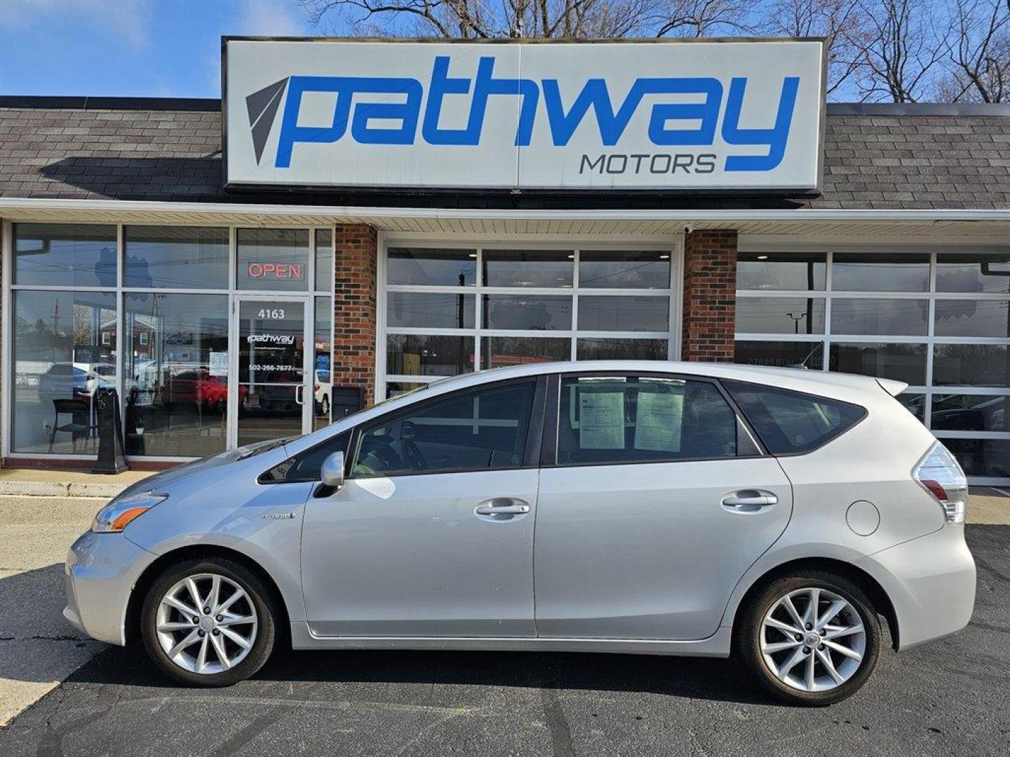 2013 Silver /Gray Toyota Prius V (JTDZN3EU8D3) with an 1.8l I-4 EFI Dohc Hybrid engine, Auto transmission, located at 4163 Bardstown Rd, Louisville, KY, 40218, (502) 266-7677, 38.189991, -85.642418 - Photo#1