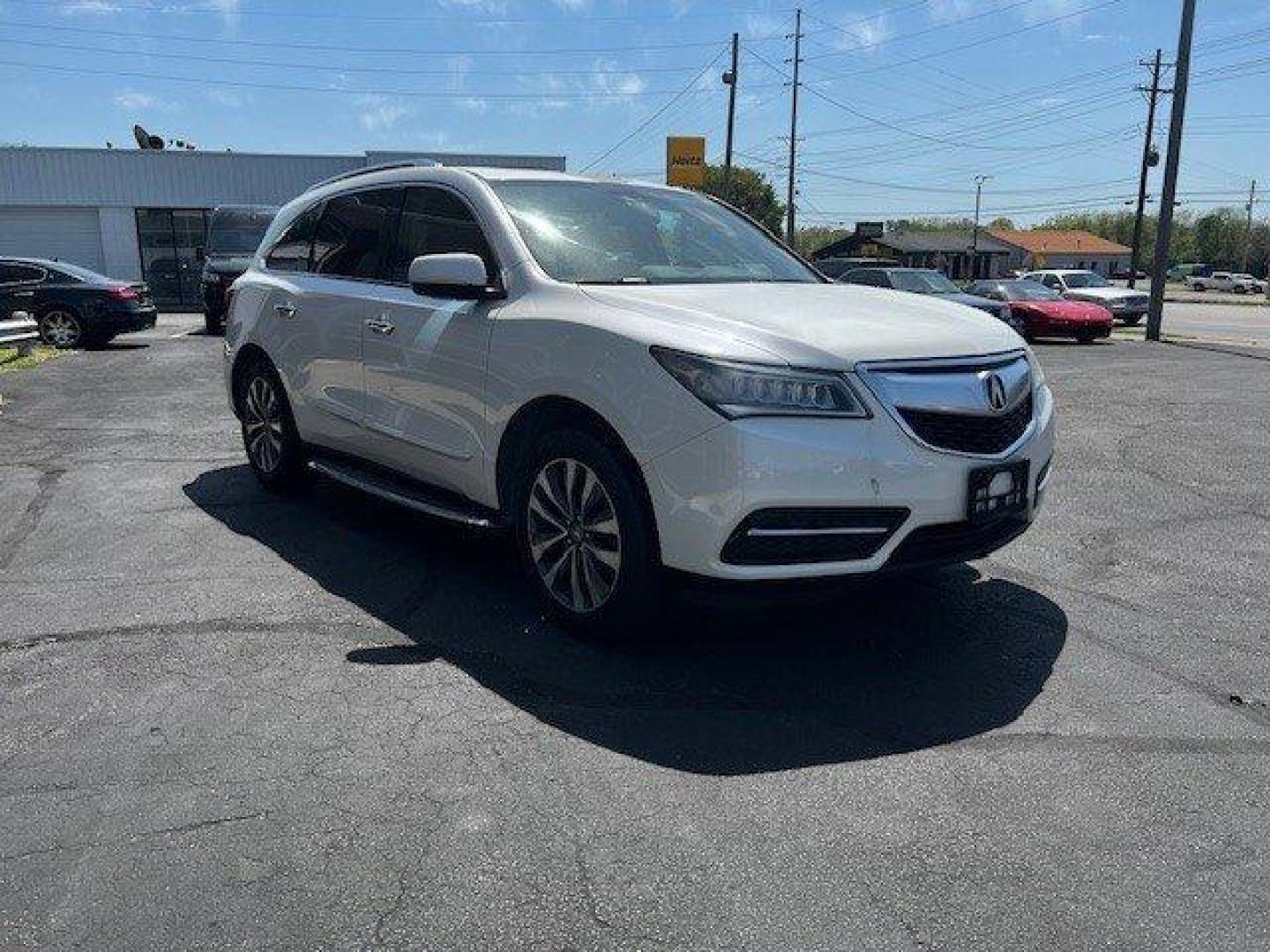 2014 White /Gray Acura MDX (5FRYD4H45EB) with an 3.5l V6 DI Sohc 3.5l engine, Auto transmission, located at 4163 Bardstown Rd, Louisville, KY, 40218, (502) 266-7677, 38.189991, -85.642418 - Photo#2