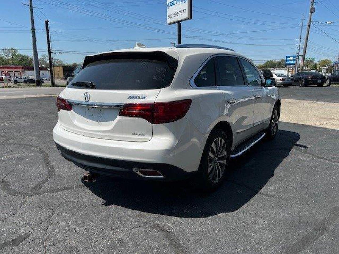 2014 White /Gray Acura MDX (5FRYD4H45EB) with an 3.5l V6 DI Sohc 3.5l engine, Auto transmission, located at 4163 Bardstown Rd, Louisville, KY, 40218, (502) 266-7677, 38.189991, -85.642418 - Photo#4